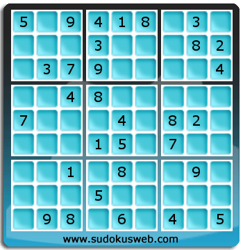 Sudoku von mittelmässiger höhe