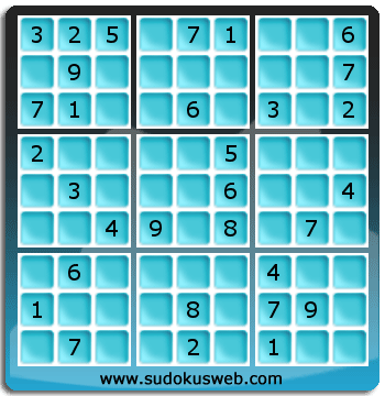 Sudoku von mittelmässiger höhe