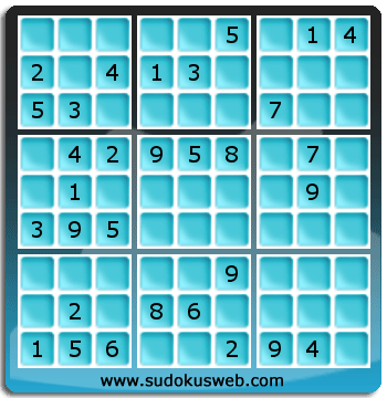 Sudoku von mittelmässiger höhe