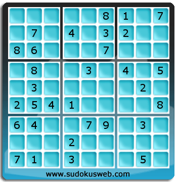 Sudoku von mittelmässiger höhe