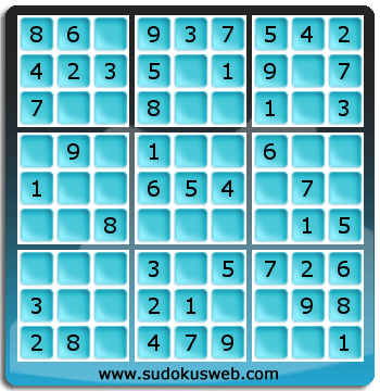Sudoku de Niveau Très Facile Sudoku de Niveau Très Facile