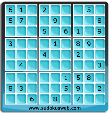 Sudoku von mittelmässiger höhe