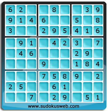 Sudoku de Niveau Très Facile Sudoku de Niveau Très Facile