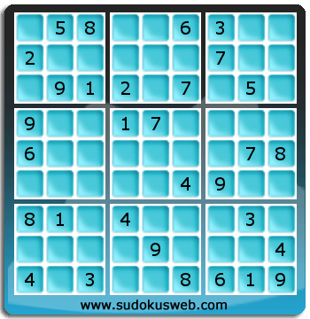 Sudoku von mittelmässiger höhe