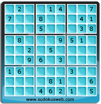 Sudoku von mittelmässiger höhe