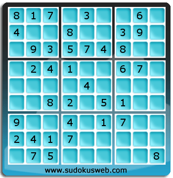 Nivel Facil de Sudoku