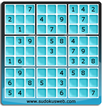 Sudoku von einfacher höhe Sudoku von einfacher höhe