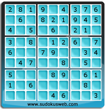 Sudoku de Niveau Très Facile