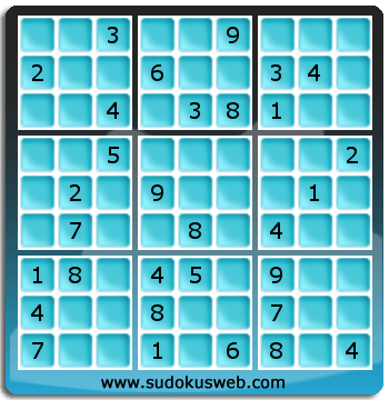 Sudoku von mittelmässiger höhe