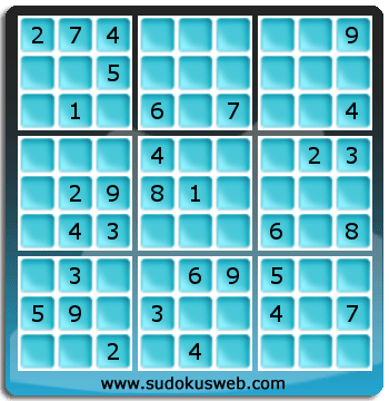 Sudoku von mittelmässiger höhe