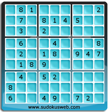 Sudoku von mittelmässiger höhe