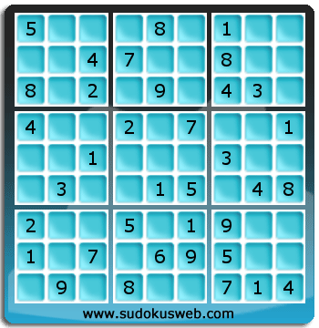 Nivel Facil de Sudoku Nivel Facil de Sudoku