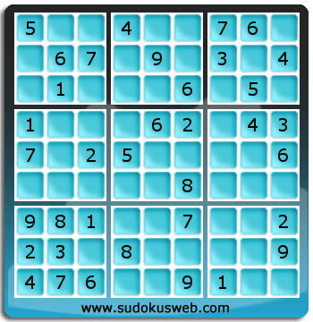 Nivel Facil de Sudoku Nivel Facil de Sudoku