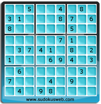 Sudoku von mittelmässiger höhe