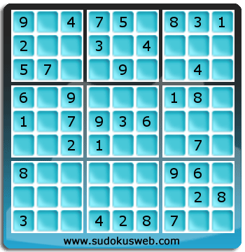 Sudoku von einfacher höhe Sudoku von einfacher höhe