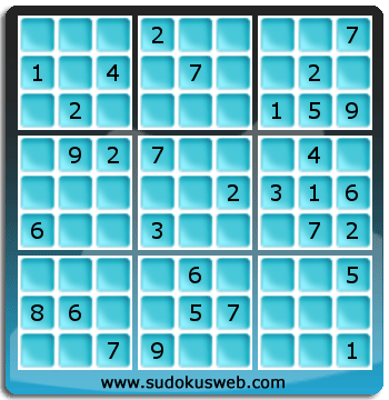 Sudoku von mittelmässiger höhe