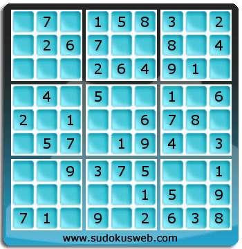 Sudoku de Niveau Très Facile Sudoku de Niveau Très Facile