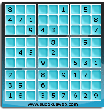 Sudoku von einfacher höhe