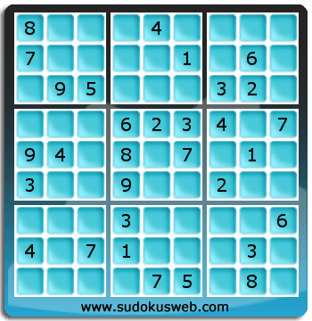 Sudoku von mittelmässiger höhe