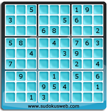 Sudoku von mittelmässiger höhe