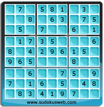 Sudoku de Niveau Très Facile Sudoku de Niveau Très Facile