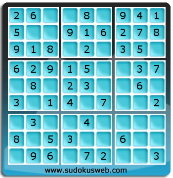 Nivel Muito Facil de Sudoku