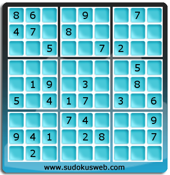 Sudoku von mittelmässiger höhe