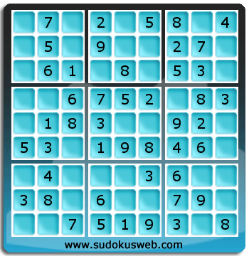 Sudoku de Niveau Très Facile Sudoku de Niveau Très Facile
