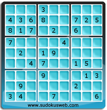 Sudoku von mittelmässiger höhe