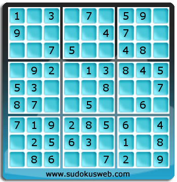 Sudoku de Nivel Muy Fácil