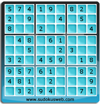 Sudoku von sehr einfacher höhe