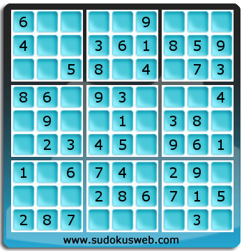 Sudoku de Niveau Très Facile Sudoku de Niveau Très Facile