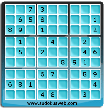 Sudoku von mittelmässiger höhe