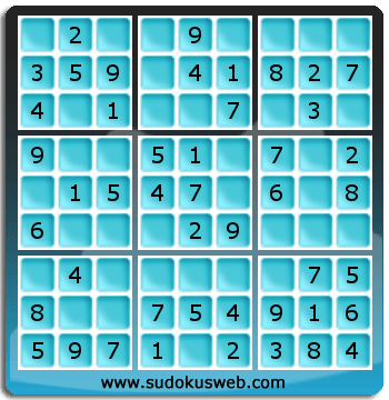 Nivel Muito Facil de Sudoku Nivel Muito Facil de Sudoku