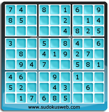 Sudoku de Niveau Très Facile