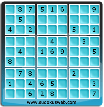 Sudoku von mittelmässiger höhe