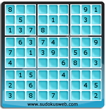 Sudoku de Niveau Facile Sudoku de Niveau Facile