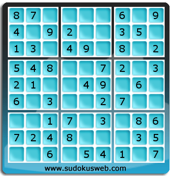 Sudoku de Niveau Très Facile Sudoku de Niveau Très Facile