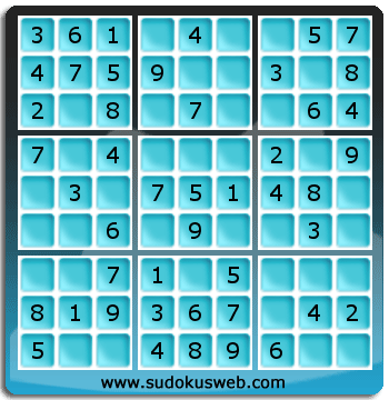 Nivel Muito Facil de Sudoku Nivel Muito Facil de Sudoku