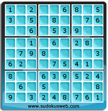 Sudoku de Niveau Très Facile Sudoku de Niveau Très Facile