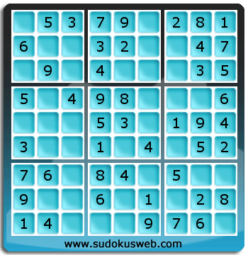 Nivel Muito Facil de Sudoku Nivel Muito Facil de Sudoku