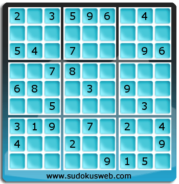 Sudoku von mittelmässiger höhe