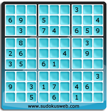 Sudoku von mittelmässiger höhe