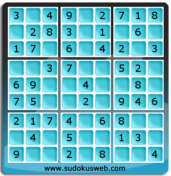 Nivel Muito Facil de Sudoku