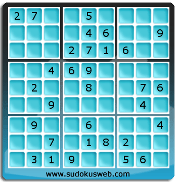 Sudoku von mittelmässiger höhe