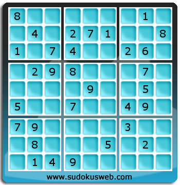 Sudoku von mittelmässiger höhe