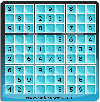 Sudoku de Niveau Très Facile Sudoku de Niveau Très Facile