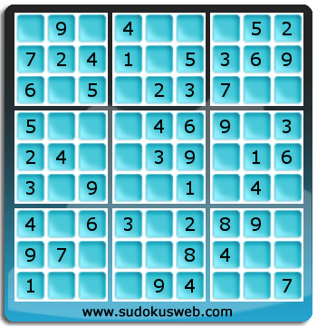 Sudoku de Niveau Très Facile Sudoku de Niveau Très Facile