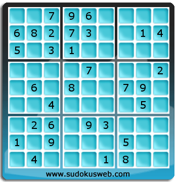 Sudoku von mittelmässiger höhe