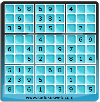 Nivel Muito Facil de Sudoku Nivel Muito Facil de Sudoku